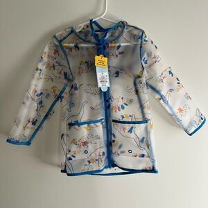 Cat & Jack Blue Raincoat with Playful Design